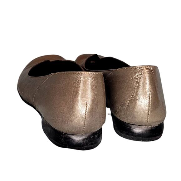 Antonio Melani Splendid 8M Steel Gray Flat Womens Genuine Leather Shoe Slip On - Picture 7 of 8